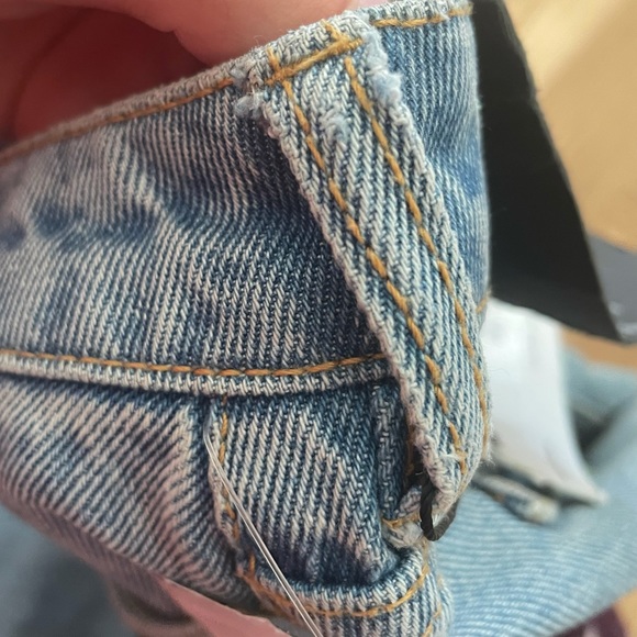 NWT STEVIE HIGHRISE MOM JEANS TAPERED LIGHT INDIGO - Picture 16 of 16